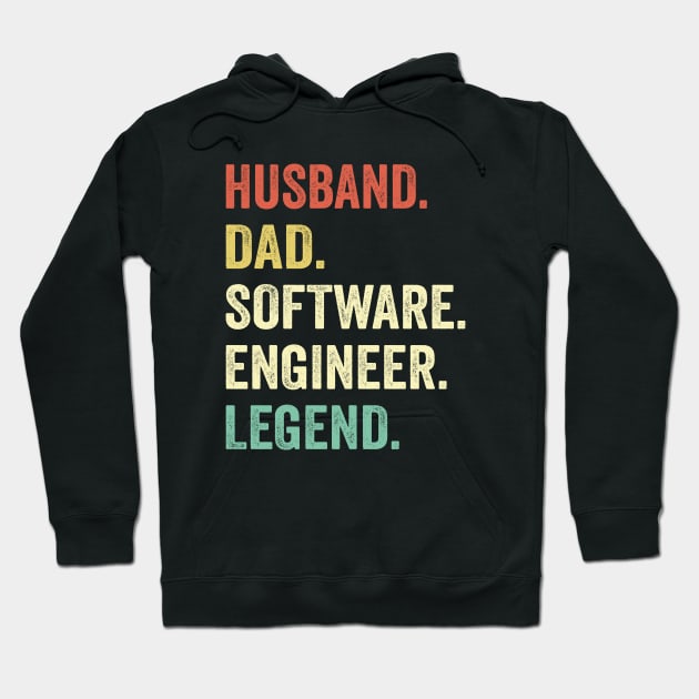 Husband Dad Software Engineer Hoodie by Wakzs3Arts